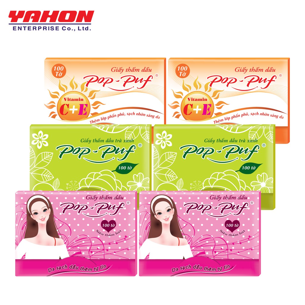 COMBO 12 HỘP GIẤY THẤM DẦU POP-PUF 100 TỜ/HỘP