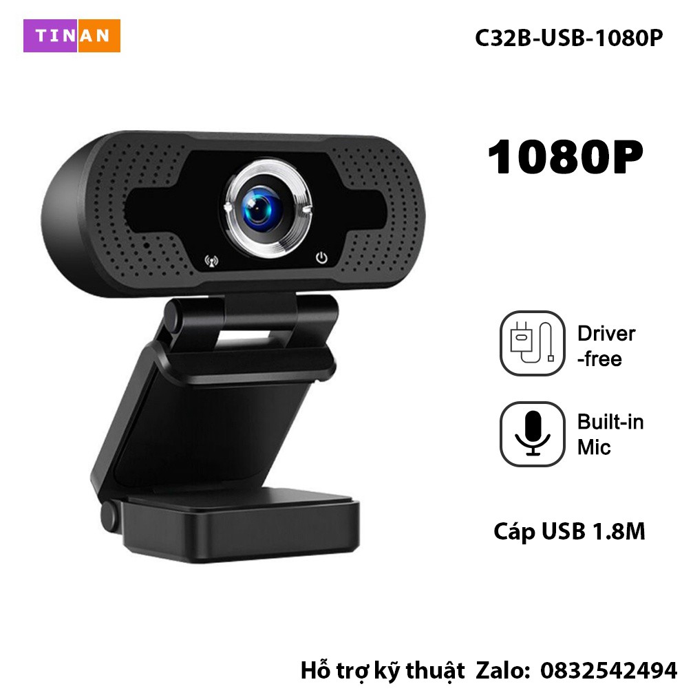 Webcam máy tính có mic full hd 1080P, Sử Dụng Để Gọi, Dạy Học Trực Tuyến, Hội Nghị