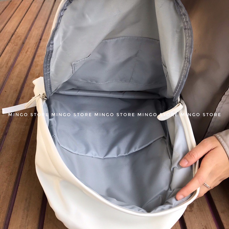 Balo da trơn đơn giản thời trang cá tính cao cấp đi học du lịch chống nước (MEI BACKPACK❤️)