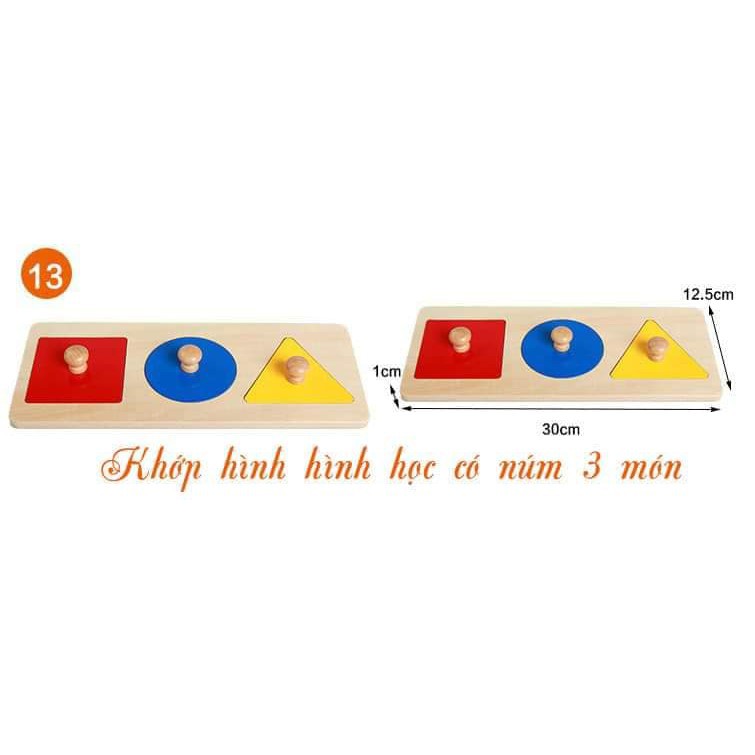 Set 20 món giáo cụ Montessori 0-3