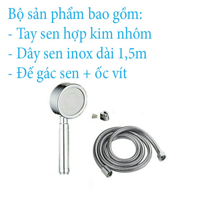 Vòi sen tắm tăng áp chất liệu nhôm bền bỉ