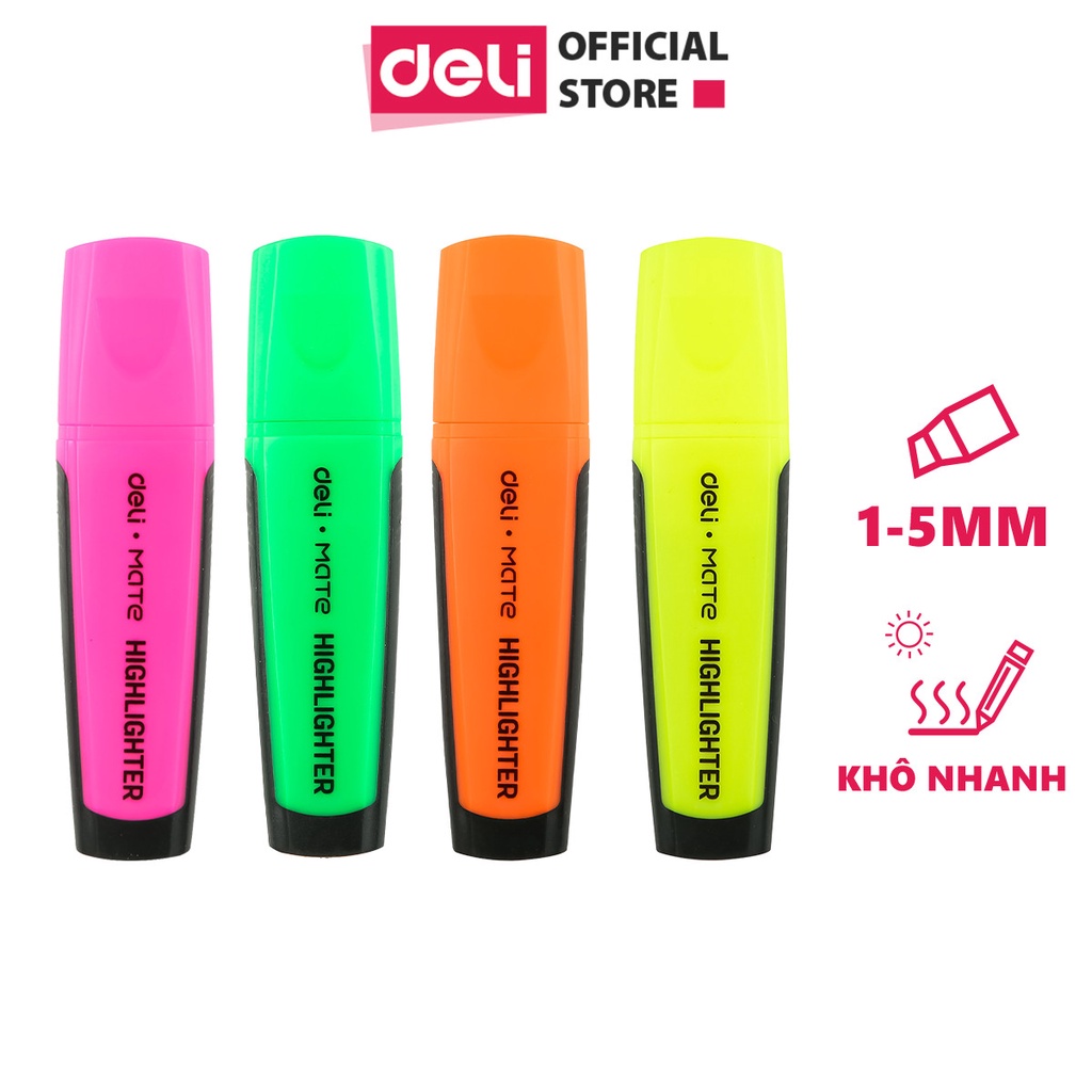 Bút nhớ dòng, bút dấu dòng DELI - Xanh lá - 1 chiếc - EU35050