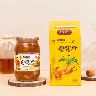 Sâm ngâm mật ong HONEY GINSENG TEA Hàn Quốc, sâm tươi ngâm mật ong