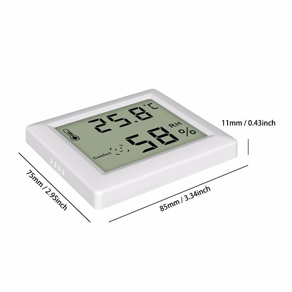 Đồng hồ đo độ ẩm màn hình LCD siêu mỏng trang trí nhà cửa