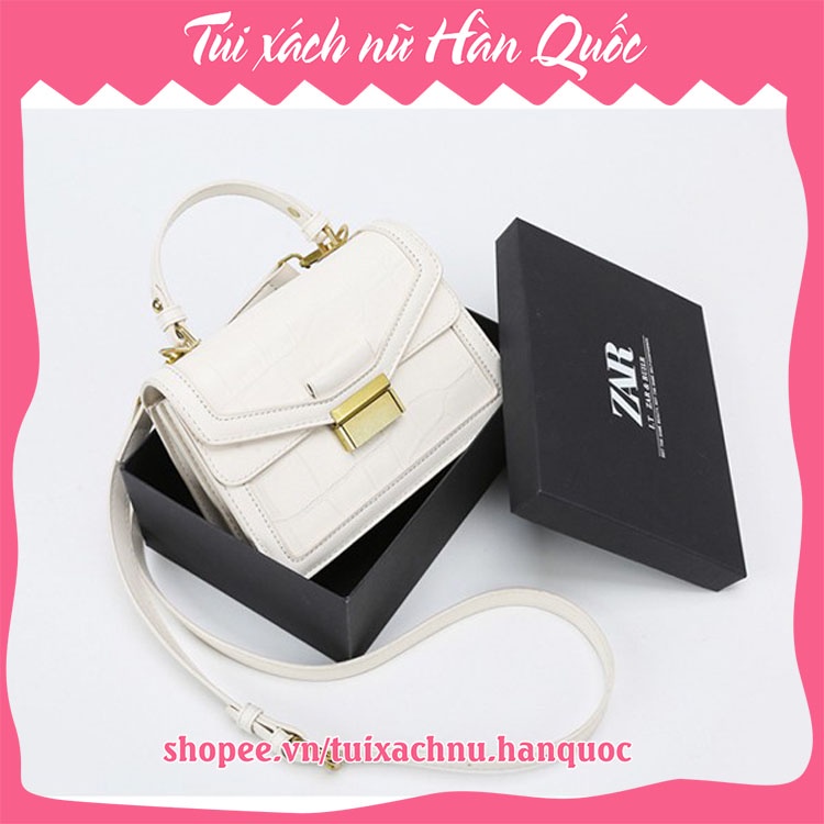 Túi xách nữ đẹp Túi đeo chéo nữ Hàn Quốc khóa vuông Cao cấp Siêu đẹp phù hợp công sở đi chơi đi làm TX16