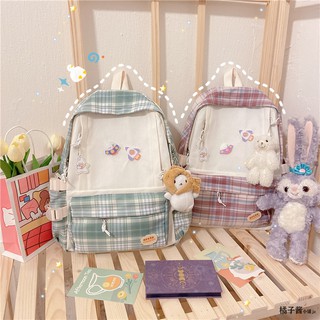 B30 - BALO NỮ PHỐI KẺ CARO ULZZANG