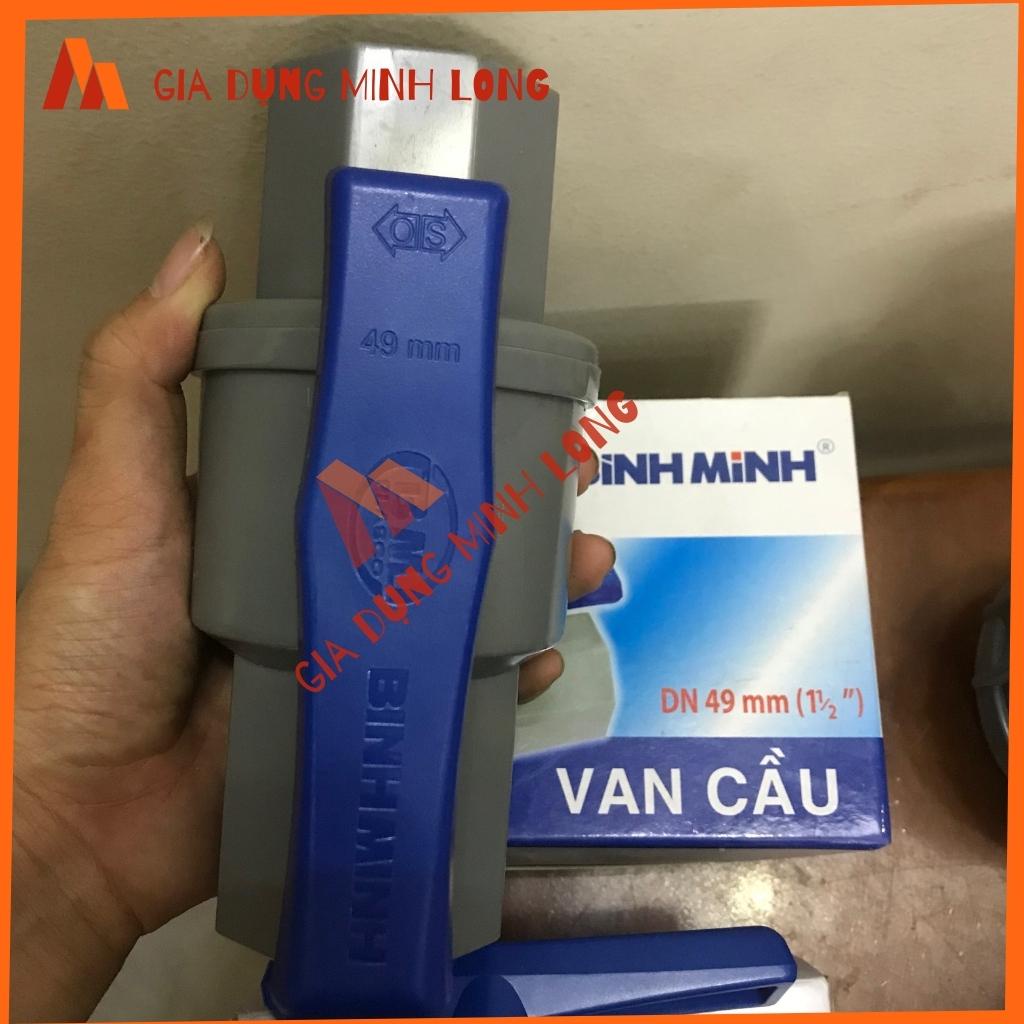 Van nhựa, van khóa nước Bình Minh PVC phi 21,27,34,42,49,60- Hàng chính hãng