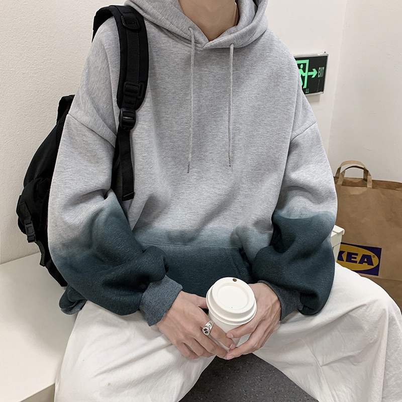 Áo khoác hoodie dáng rộng màu gradient cho nam và nữ size M - 5XL