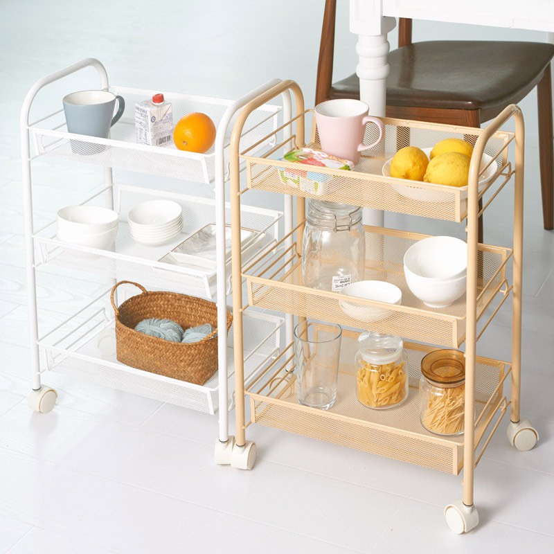 Xe Đẩy Spa Khay Thép Lưới, Kệ Đa Năng Cao Cấp