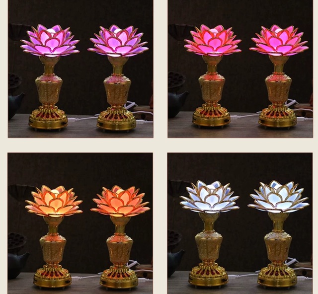 [HÀNG ORDER] Cặp đèn Led  Trang trí bàn thờ Phật +VIdeo thật