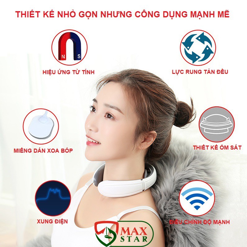 Máy massage cổ vai gáy vật lý trị liệu CAO CẤP LOẠI 1 Massage cổ thông minh ✅