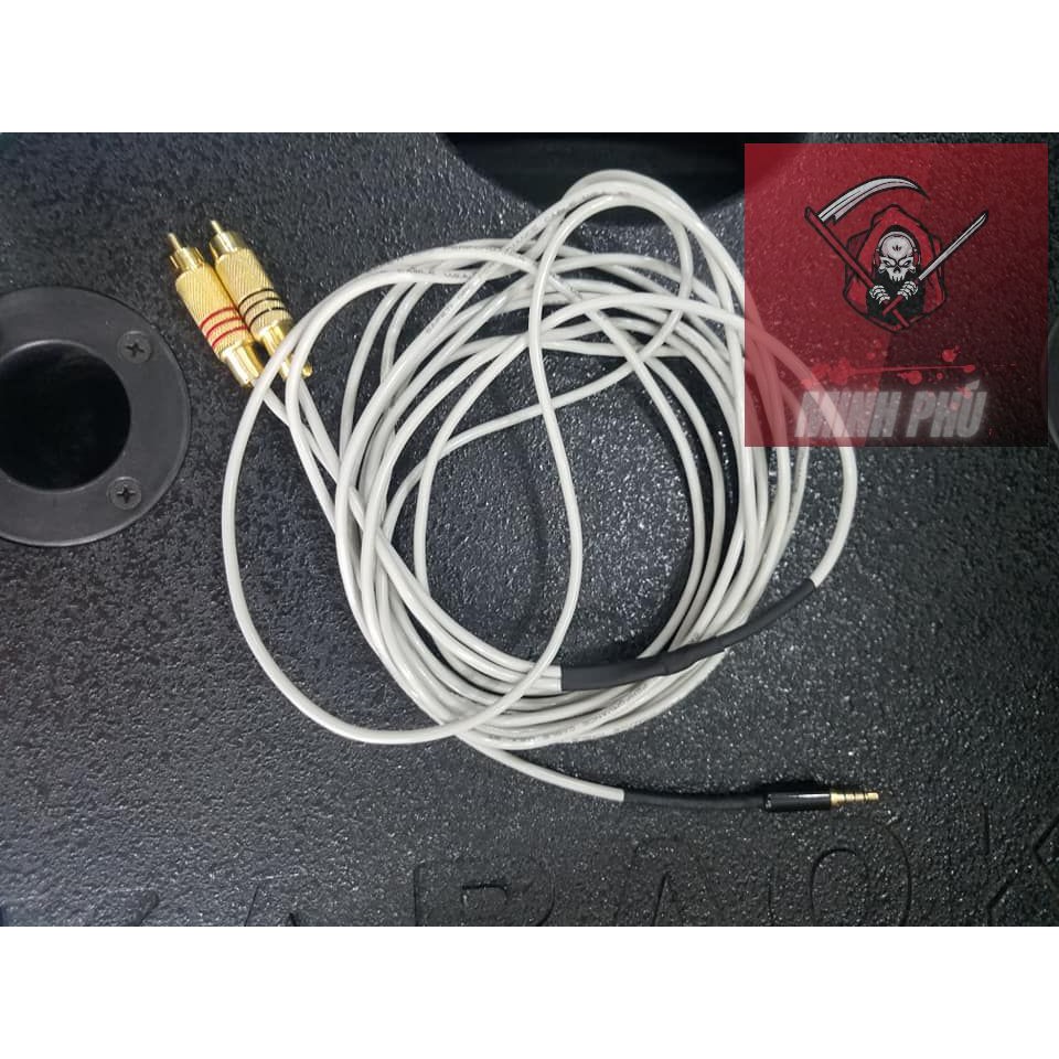 Dây livestream hoặc ghi âm 5m dùng cho mixer amply và vang số,loa kéo ,soundcard... tự chế