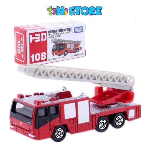 xe hơi Tomica 108 kiểu MORITA Hino Fire Engine