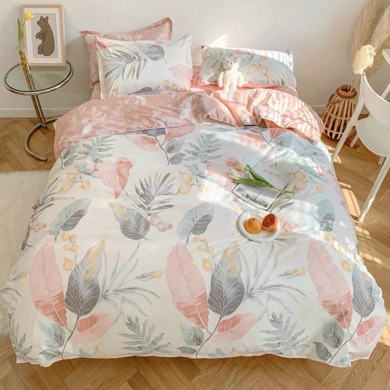 Bộ Chăn Ga Gối Cotton Poly 4 Món, Mẫu Mới