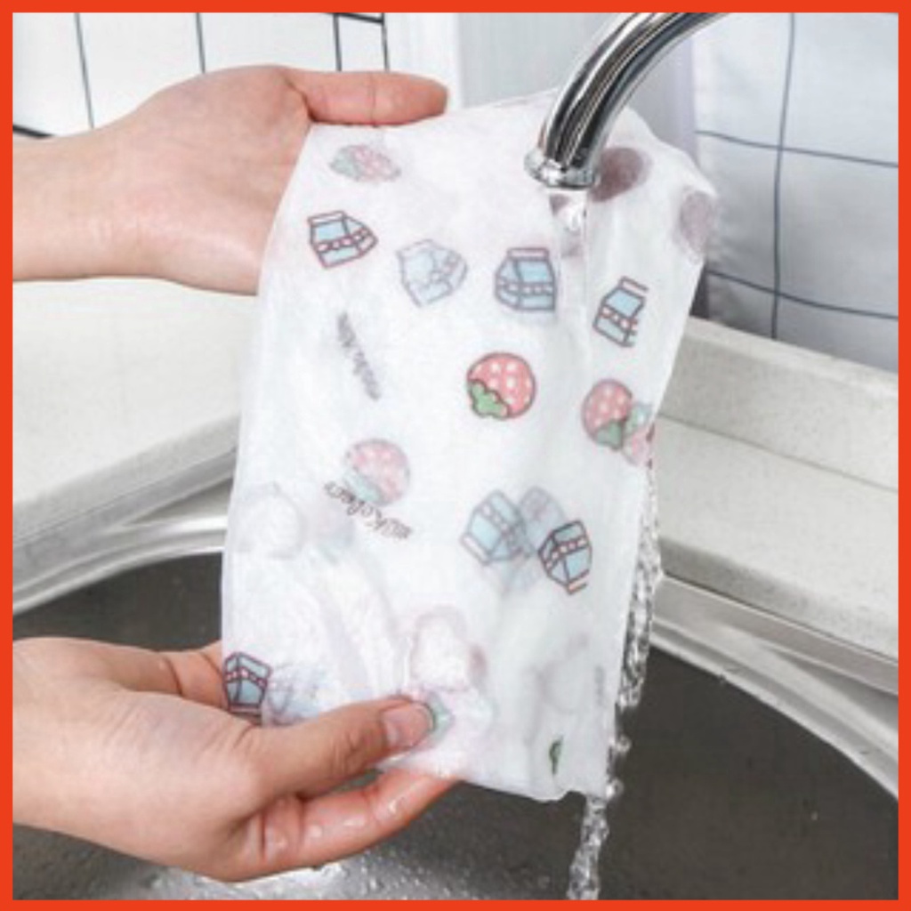 Giấy lau đa năng khăn giấy lau bếp bằng vải 40 Tờ 1 Cuộn Có Thể Giặt Được Gokids1