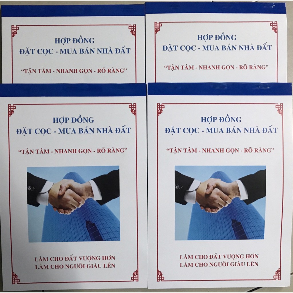 Sổ Đặt Cọc Mua Bán Nhà Đất 3 Liên❣️FreeShip ❣️Pháp Lý-Thủ Tục-Rõ Ràng- Mẫu Mới Nhất 2021