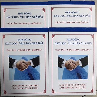 Sổ Đặt Cọc Mua Bán Nhà Đất 3 Liên❣️FreeShip ❣️Pháp Lý-Thủ Tục-Rõ Ràng- Mẫu Mới Nhất 2021