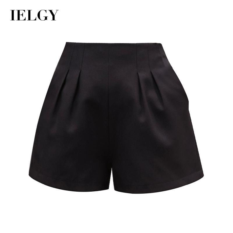 Quần short IELGY lưng cao ống rộng thời trang mùa hè dành cho nữ
