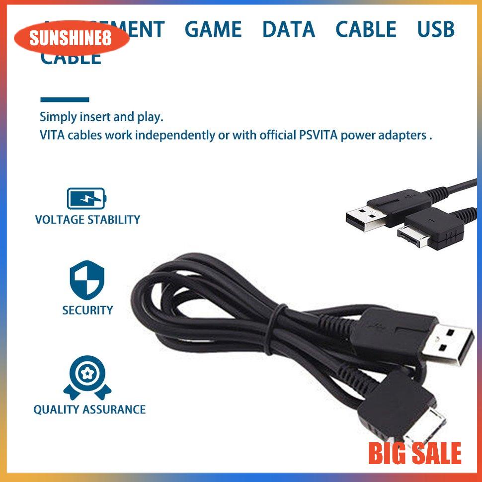 【SUN】2 in 1 USB Charging Lead Charger Cable for Sony Playstation PS Vita