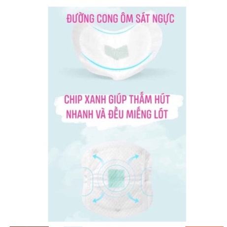 Miếng Lót Thấm Sữa VCOOL CAO CẤP 50 Miếng Siêu Chống Thấm, Chống Tràn, An Toàn, Tiết Kiệm