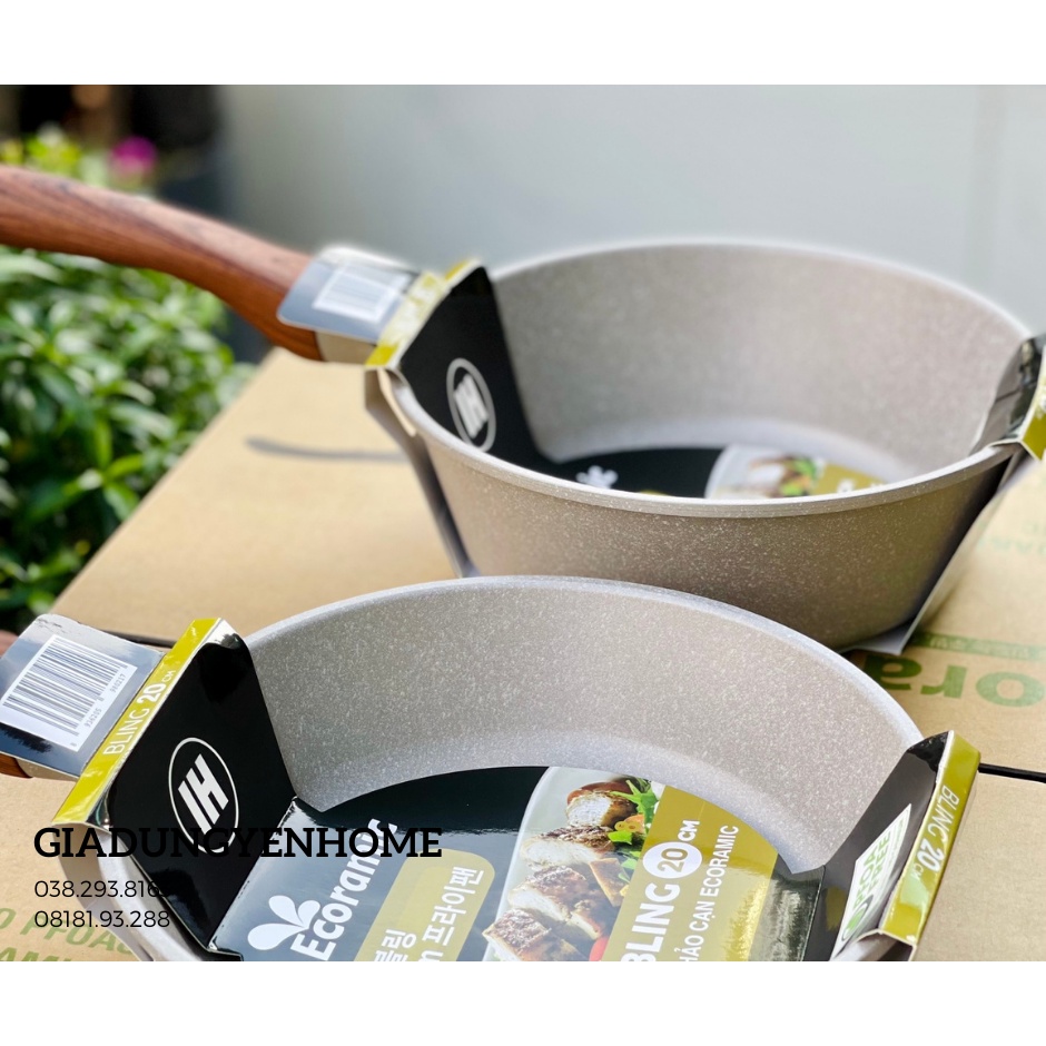 Chảo đá cao cấp Hàn Quốc size 20  không kén bếp