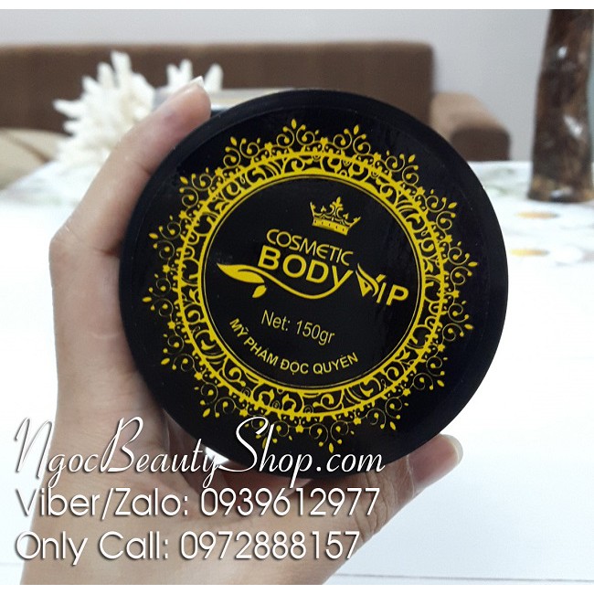 Combo 10 hũ kem Cosmetic Body Vip No1 - Kem Body Vip dưỡng trắng da toàn thân