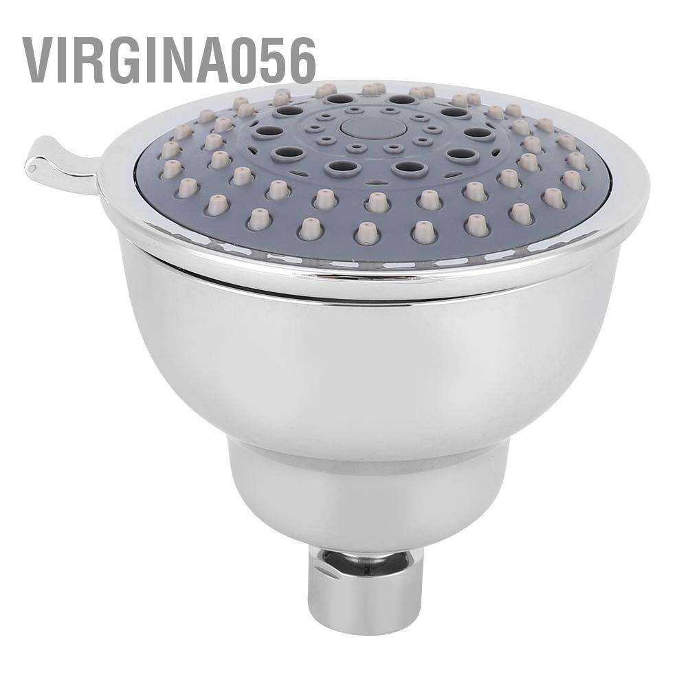 Virgina056 G1/2in 5 Functions Adjustable Shower Head Top Spray for Bathing Place Hotel
