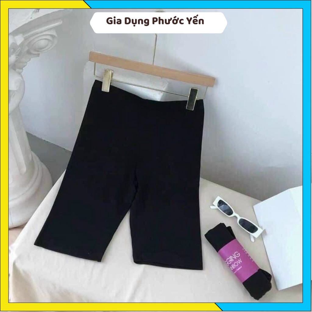 Quần legging ngố đùi Rainbow chất umi co giãn Hàn Quốc