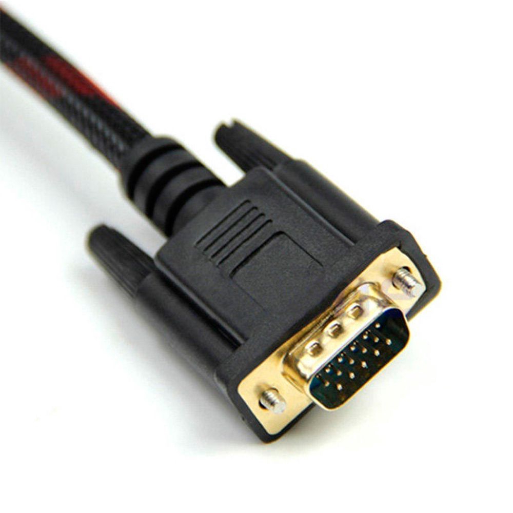 Cáp điều hợp chuyển đổi HDMI 15 Pin qua VGA 1080P cao cấp