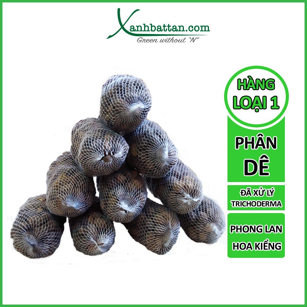 Phân dê cho lan đã xử lý TRICHODERMA 10 cm (10 túi)