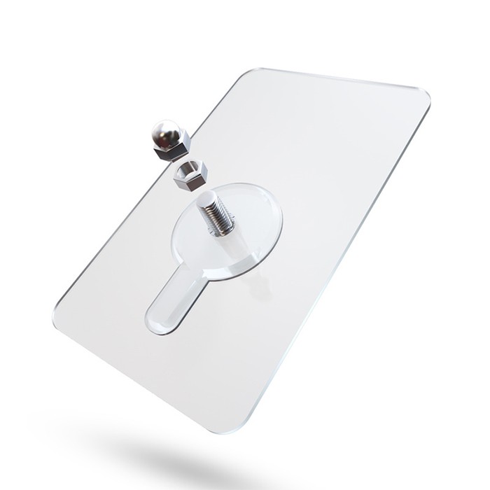 Miếng Dính Có Chốt VÍT ỐC T2020 - Cố Định Treo GIỮ KỆ Inox Siêu Chắc Không Phải Khoan Tường (Chịu 10Kg)