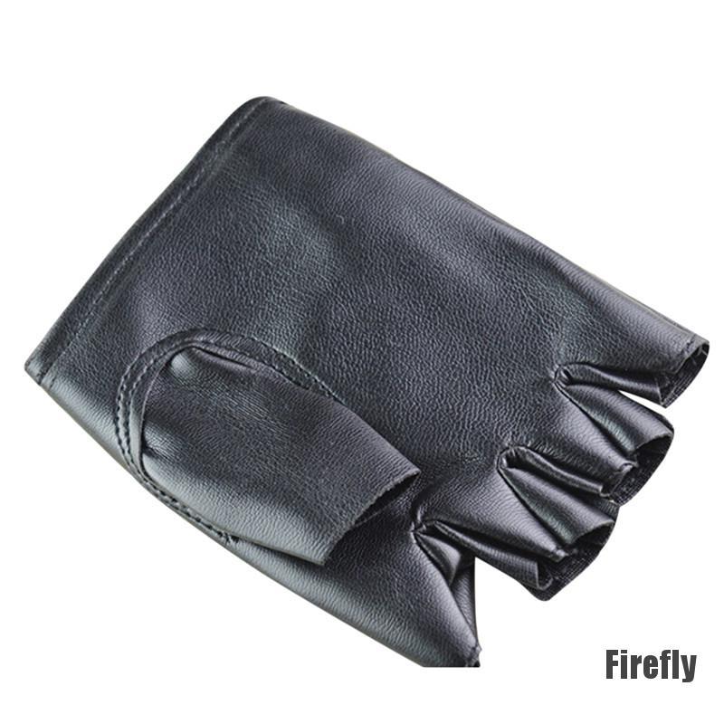 Găng tay da PU hở ngón thời trang cá tính cho nam và nữ