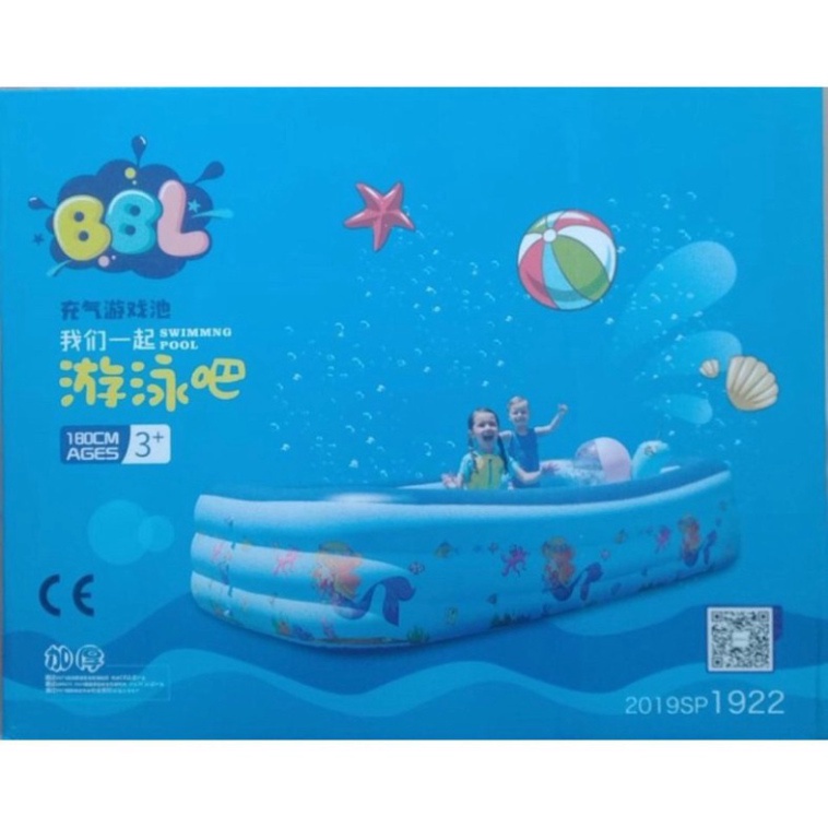 [FreeShip - CHỈ HÔM NAY] BỂ BƠI PHAO BƠI CHỮ NHẬT 3 TẦNG (1,2m.1,3m.1,5m.1,8m. 2,1m). CHO 4 NGƯỜI