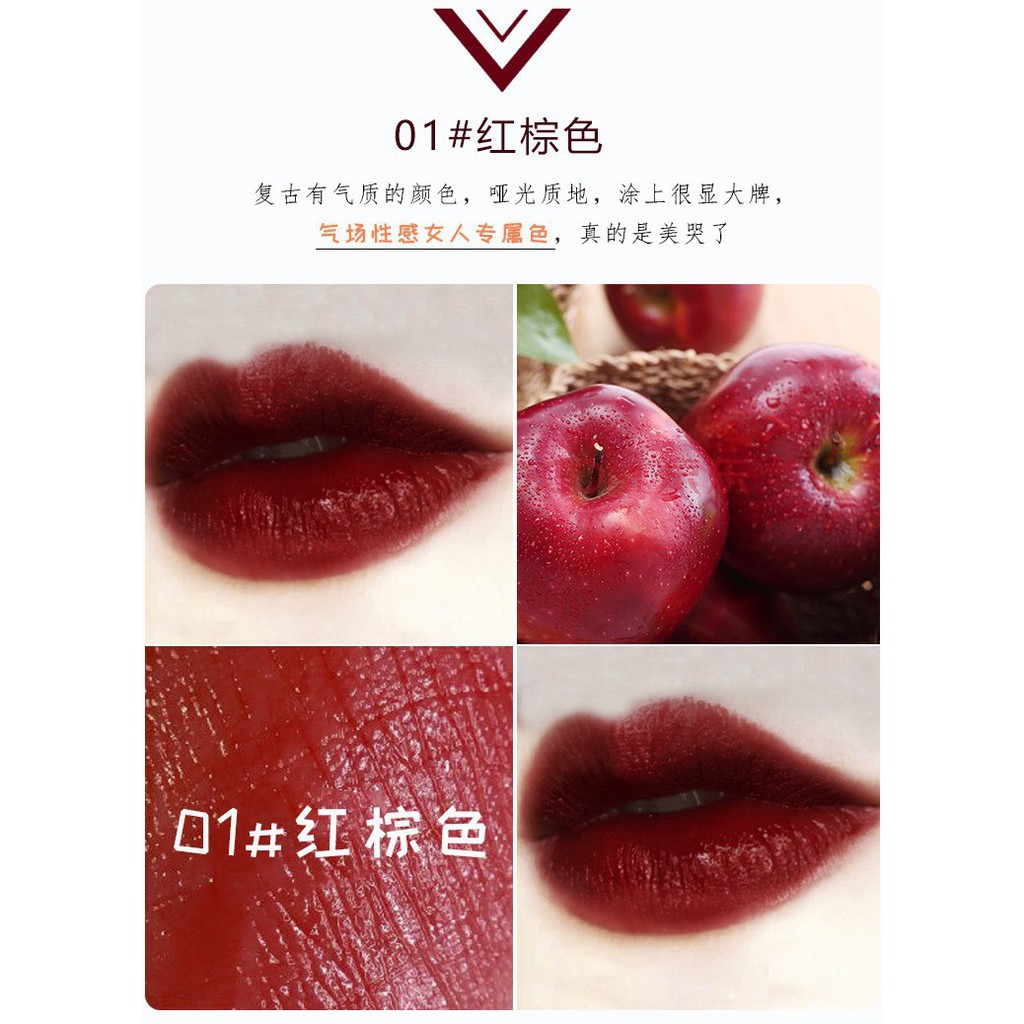 Set 5 son kem cô gái đỏ Mugeleen | Thế Giới Skin Care