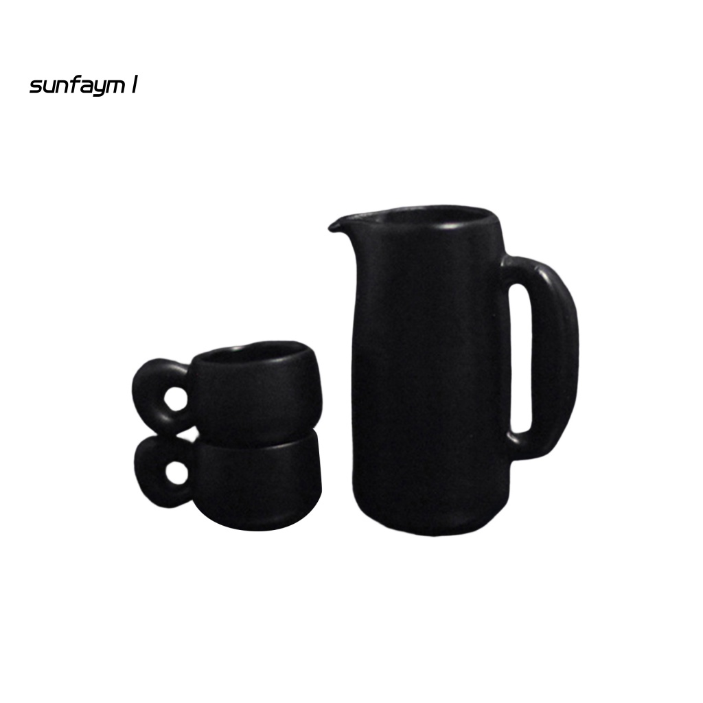 Sunfa 1 Bộ Ly Trà Ba Chiều Không Mùi Trang Trí Nhà Búp Bê Thu Nhỏ