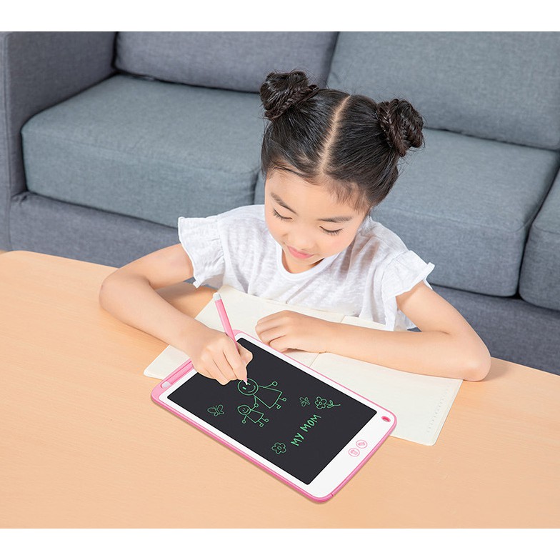 Bảng viết, bảng vẽ điện tử thông minh LCD tự động xóa cho bé  10 inch, 10'5 inch
