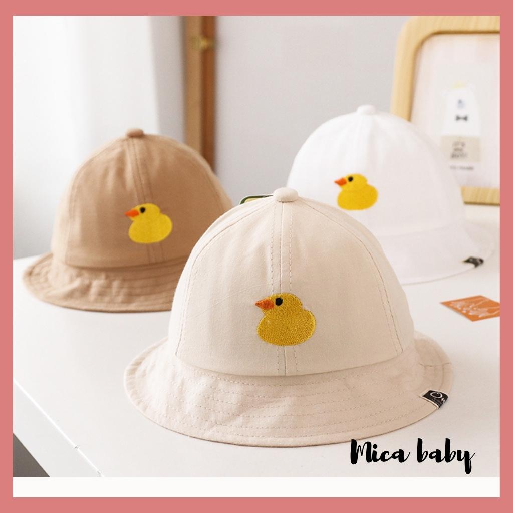 Mũ tai bèo thêu hình mặt sư tử đáng yêu cho bé MH140 Mica Baby