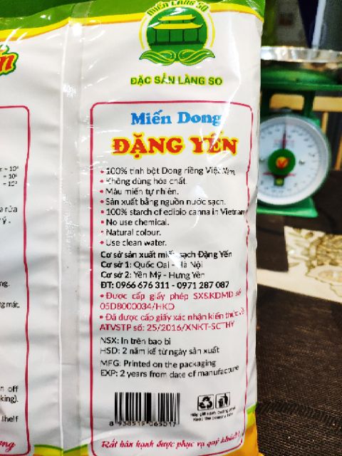 Miến Dong ĐẶNG YẾN - Đặc Sản Miến Sạch: ngon, giòn, dai, 500g