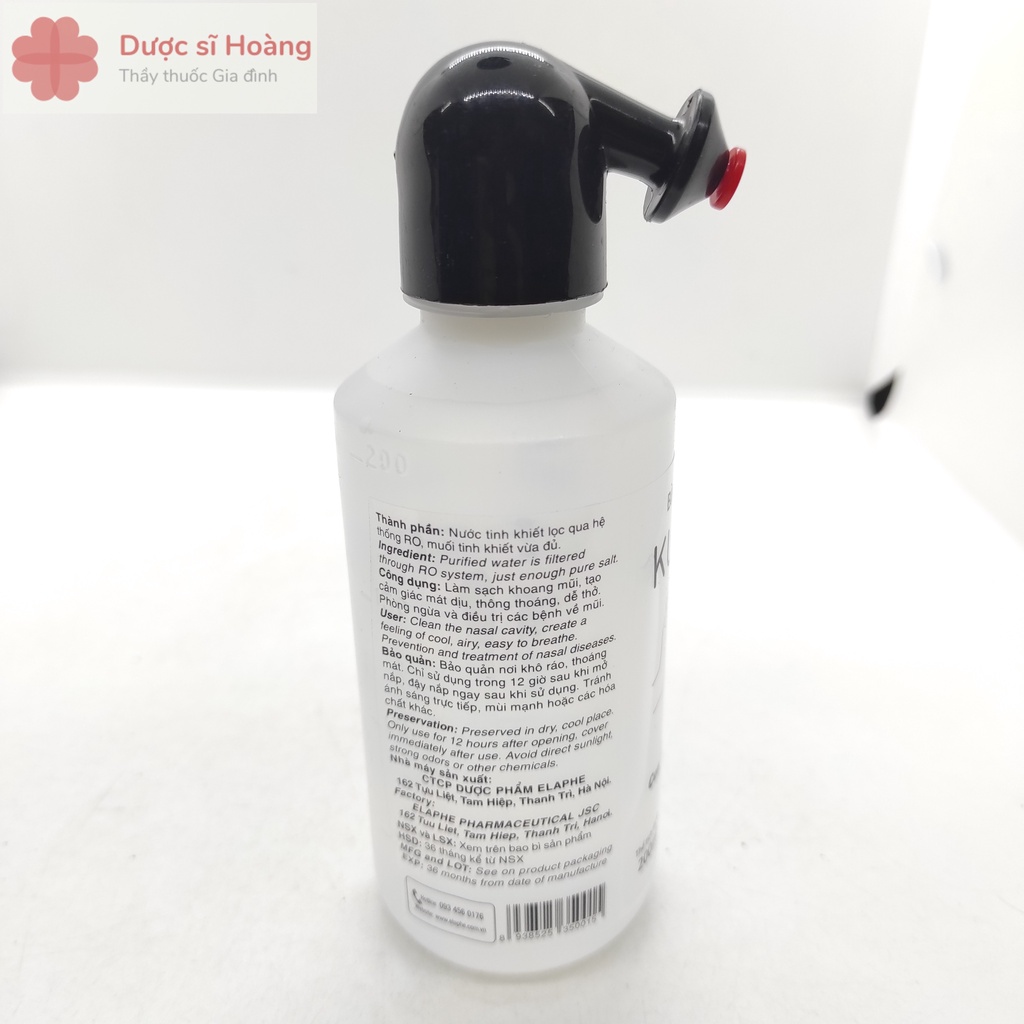 Bình Rửa Mũi Kuti Clean Chai 200ml