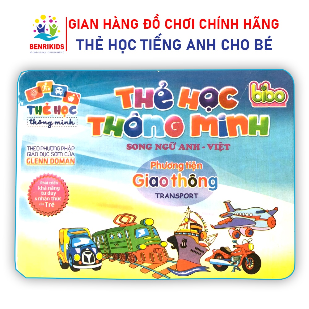 Thẻ Học Thông Minh Bibo Chủ Đề Phương Tiện Giao Thông Cho Bé Học Tiếng Anh