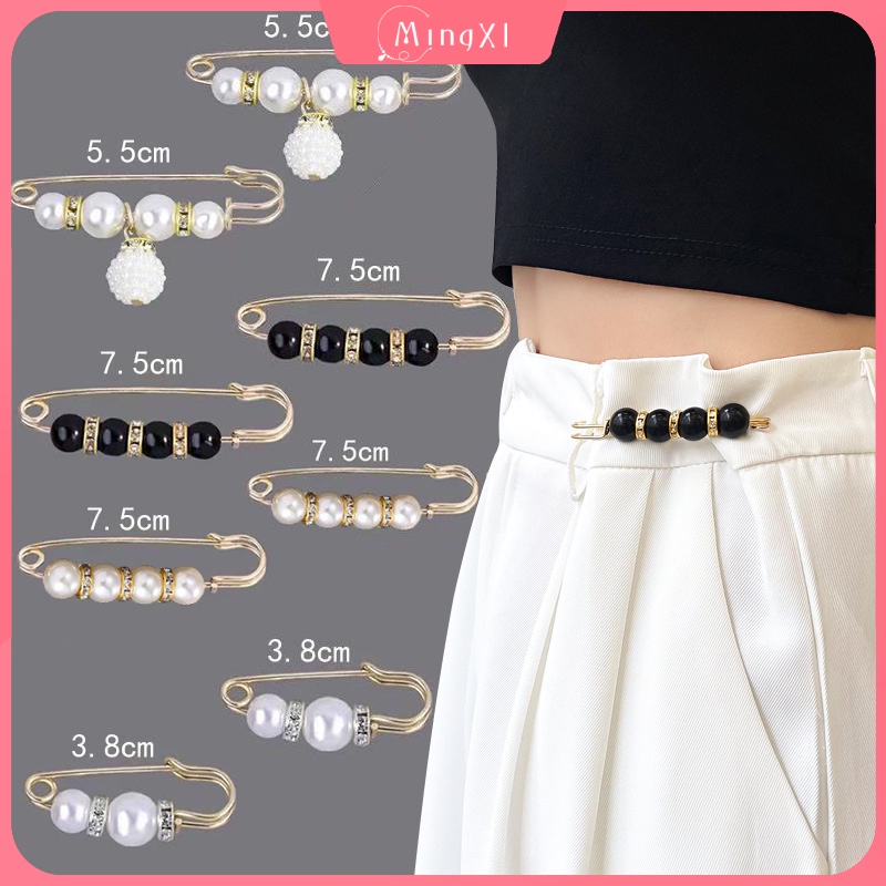 Quần thời trang Hàn Quốc Ghim thắt lưng Ngọc trai Trang sức Trâm cài áo dễ thương cho phụ nữ