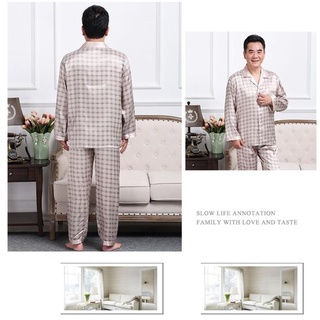 Bộ Pyzama nam trung niên chất lụa đẹp