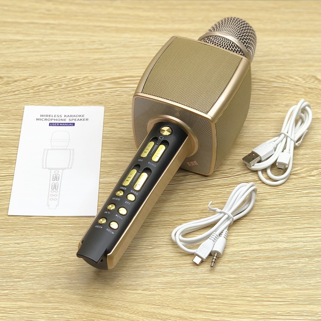 [GIÁ SỐC] MIC KARAOKE YS-92 KẾT NỐI BLUETOOTH KHÔNG DÂY HỖ TRỢ THU ÂM PASS CHUẨN- BH 6 THÁNG