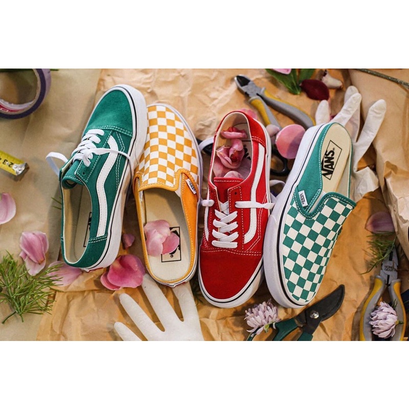 VANS - DÉP SỤC MULES HIỆU VANS MÀU VÀNG