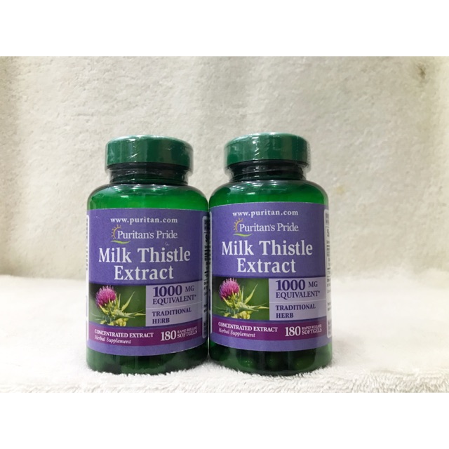 Thuốc thải độc gan Puritan Milk Thistle Extract 180 viên