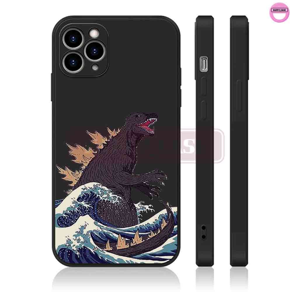 Ốp iPhone SN2202 Hình Godzilla Sóng Nhật Chống Sốc iPhone Happy Case