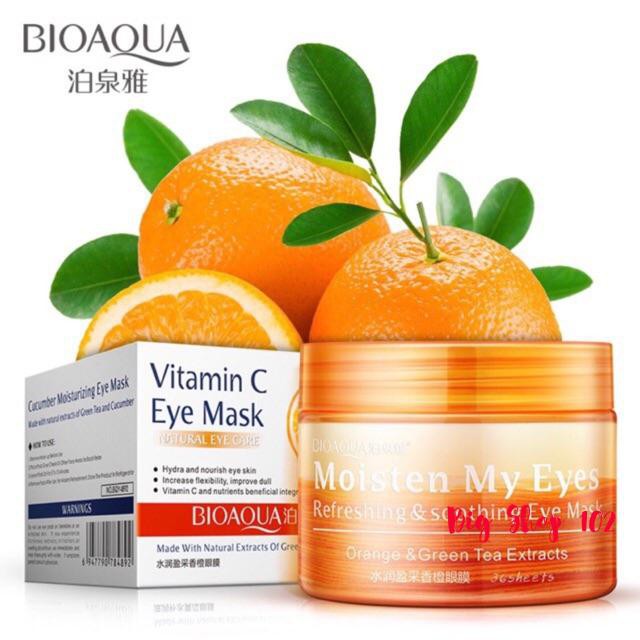 Bigshop102 Một hộp mặt nạ mắt Bioaqua Vitamin C Eye Mask Natural Eye Care HY8 Giá Tốt