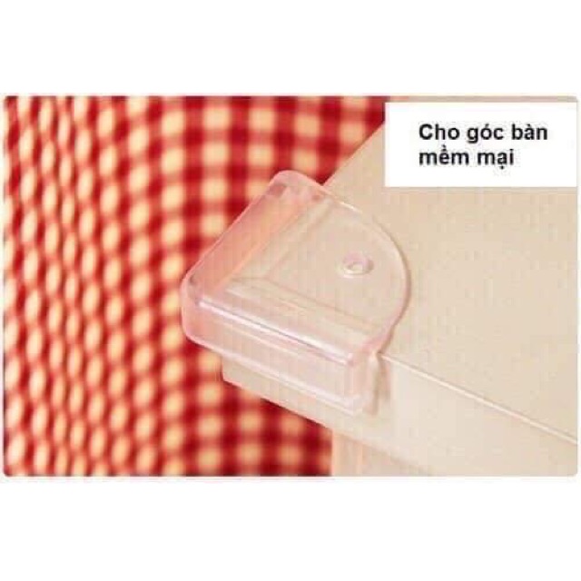 Set 4 miếng bọc góc bàn an toàn cho bé