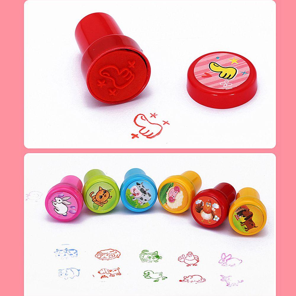 YEW 10pcs/Set Christmas Kids Seal DIY Scrapbooking Stamper Toy Stamper NEW Animals Dinosaur Children Cartoon