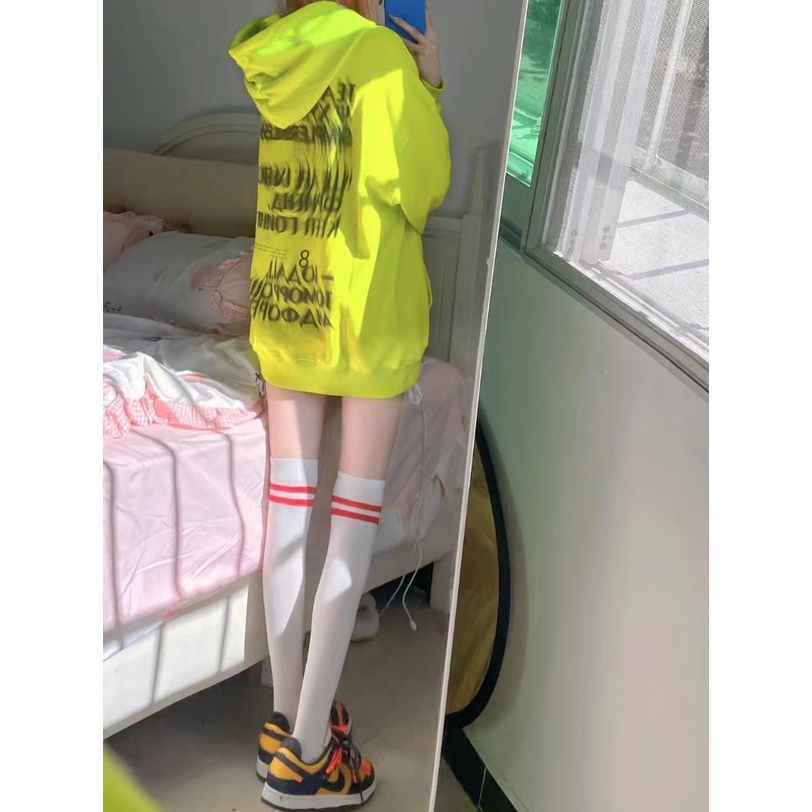 NRVP Áo hoodie nữ tay dài dáng rộng phong cách Hàn Quốc thời trang